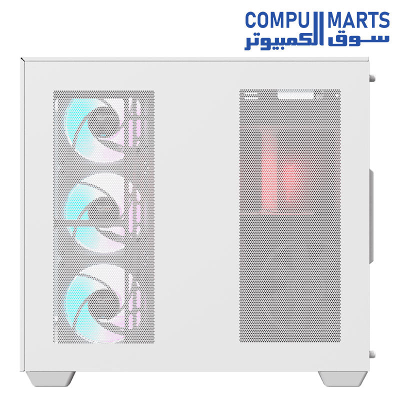 Darkflash TH285 ATX/M-ATX/MINI-ITX Three Side Tempered Glass Gaming PC Case with 4 * 120 ARGB Pre-Installed Fans & LED Light Strip, Supports 360mm Radiator, USB 3.0 Port, 3*SSD/2*HDD PC Case - Image 4