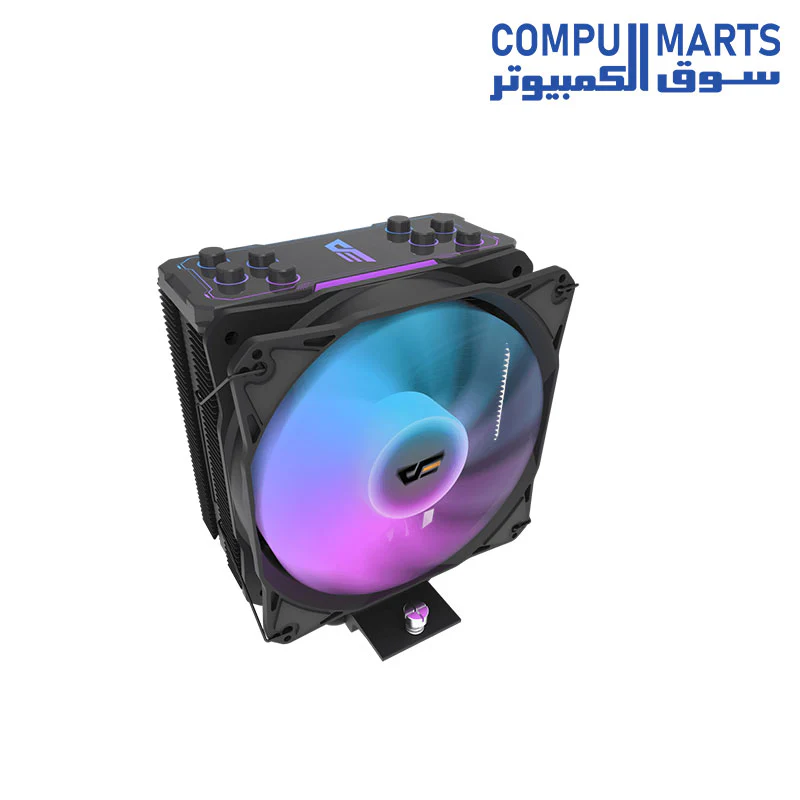 darkFlash Z4 Pro Mist 120mm ARGB CPU Cooler, 200W TDP, 4 Heatpipes, PWM Fan, Compatible with Intel LGA 1700/1200/115x & AMD AM4/AM5 - Image 2