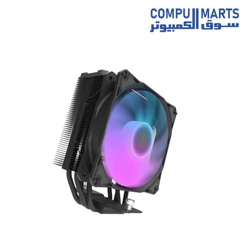 darkFlash Z4 Pro Mist 120mm ARGB CPU Cooler, 200W TDP, 4 Heatpipes, PWM Fan, Compatible with Intel LGA 1700/1200/115x & AMD AM4/AM5 - Image 3