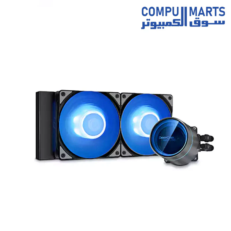 DEEPCOOL Castle 240EX 240mm Addressable RGB AIO Liquid CPU Cooler - Image 3