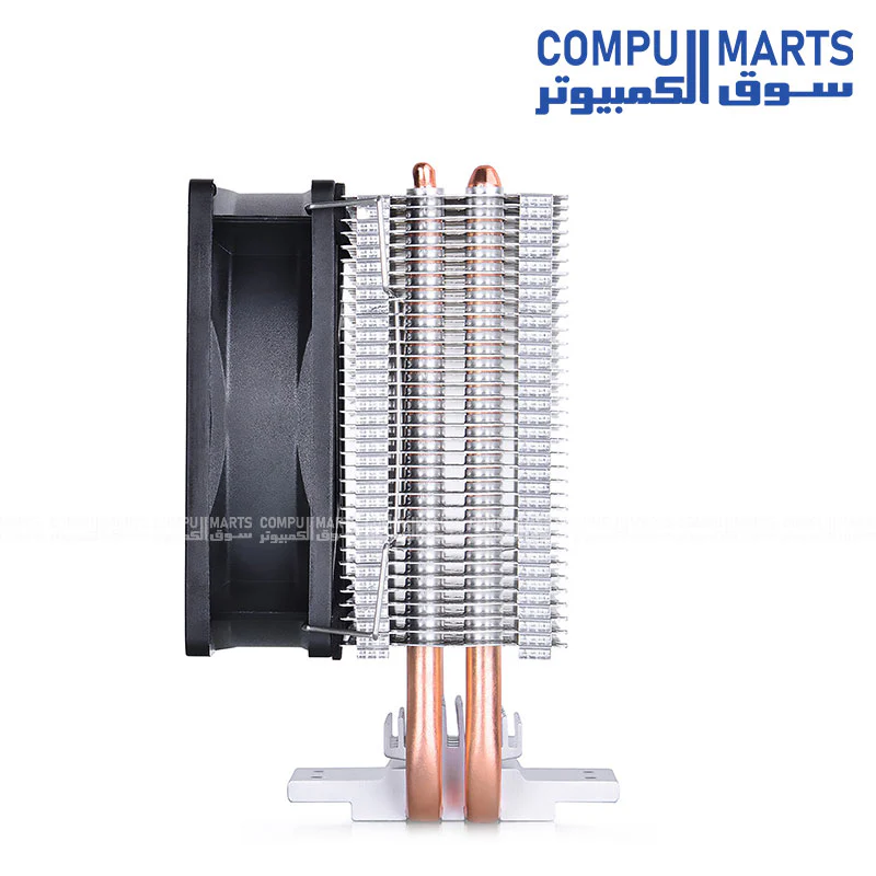 DeepCool ICE EDGE MINI FS V2.0 CPU Air Cooler – 80mm Fan, Dual Ø6mm Heat Pipes, Compact Low-Noise Design - Image 2
