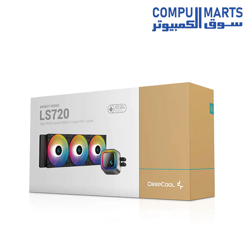 Deepcool LS720 360mm radiato three FC120 A-RGB PWM fans high-performance liquid CPU cooler - Image 4