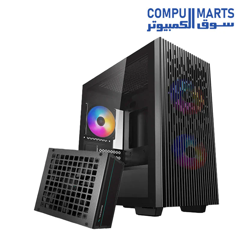 Deepcool MATREXX 40 3FS 3RGB Fan Mid Tower Case + PSU 550 ( BUILDER VERSION ) - Image 10
