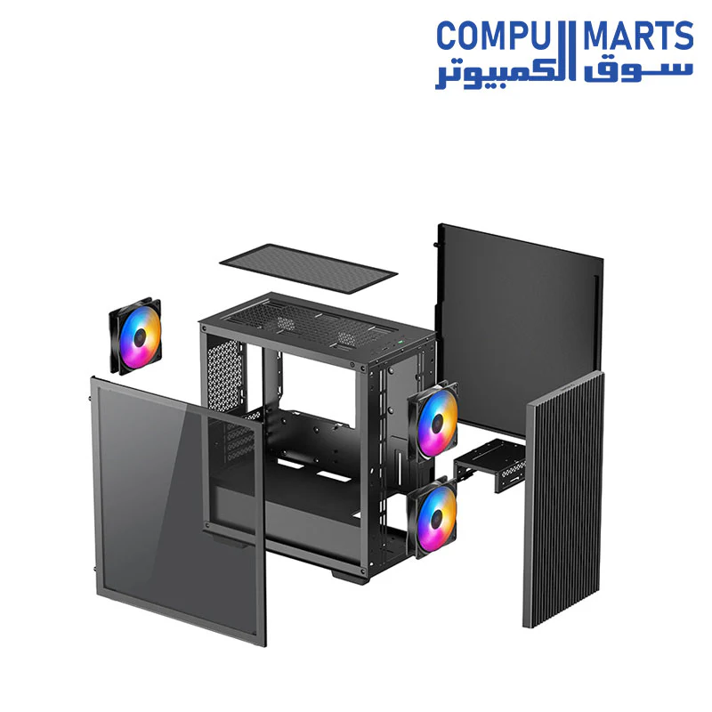 Deepcool MATREXX 40 3FS 3RGB Fan Mid Tower Case + PSU 550 ( BUILDER VERSION ) - Image 3