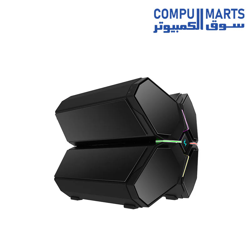 DeepCool QUADSTELLAR INFINITY Gaming PC Case E-ATX with ARGB Vented Front Panels Six Tempered Glass Panels PC Case High-Compartmentalized Structure with Independent GPU Chamber and USB 3.2 Type-C Port - Image 2