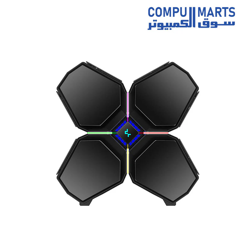 DeepCool QUADSTELLAR INFINITY Gaming PC Case E-ATX with ARGB Vented Front Panels Six Tempered Glass Panels PC Case High-Compartmentalized Structure with Independent GPU Chamber and USB 3.2 Type-C Port - Image 3