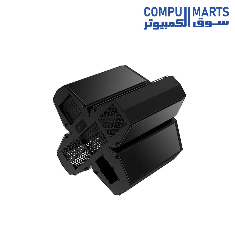 DeepCool QUADSTELLAR INFINITY Gaming PC Case E-ATX with ARGB Vented Front Panels Six Tempered Glass Panels PC Case High-Compartmentalized Structure with Independent GPU Chamber and USB 3.2 Type-C Port - Image 4