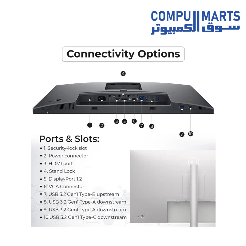Dell P2425H Computer Monitor Screen 24 - Image 3
