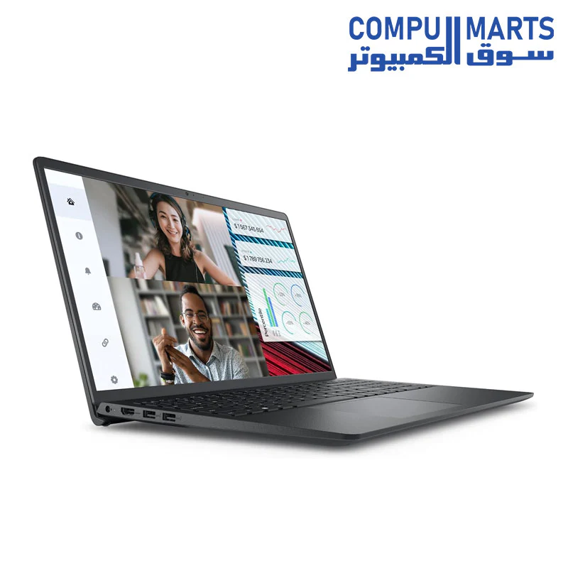 Dell Vostro 3520 Laptop - 12th Intel Core i5-1235U 10-Cores, 8GB RAM, 512GB SSD, Intel UHD Graphics, 15.6" FHD (1920 x 1080) 120Hz Ubuntu - Carbon Black - Image 3