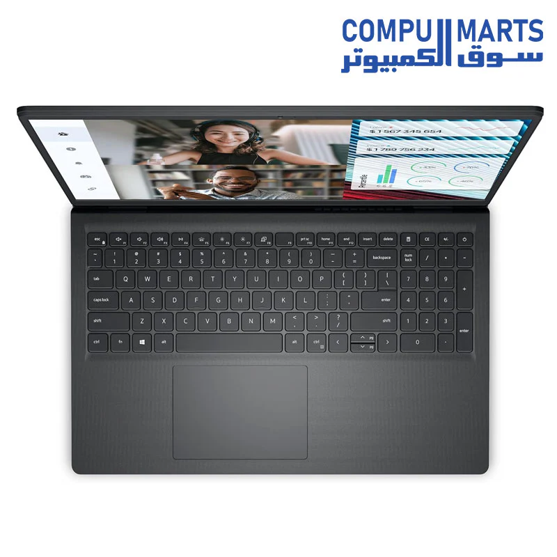 Dell Vostro 3520 Laptop - 12th Intel Core i3-1215U 6-Cores,  8GB RAM, 512GB SSD, Intel UHD Graphics, 15.6" FHD (1920 x 1080) 120Hz 250 nits Anti-Glare, Ubuntu - Carbon Black - Image 2
