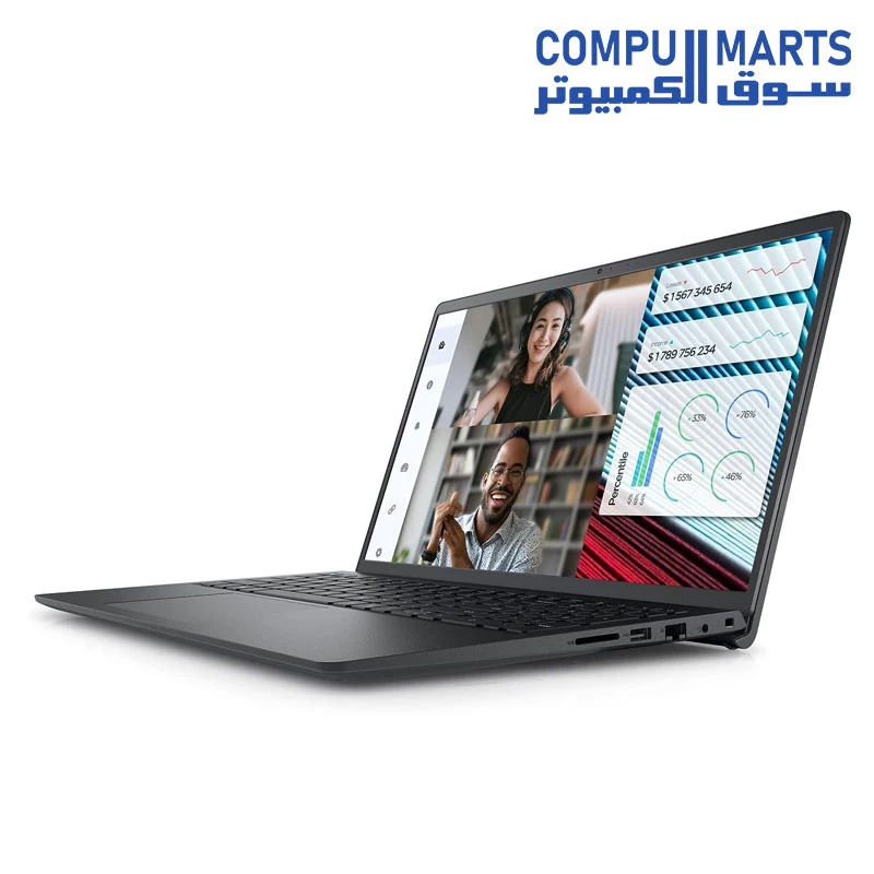 Dell Vostro 3520 Laptop - 12th Intel Core i3-1215U 6-Cores,  8GB RAM, 512GB SSD, Intel UHD Graphics, 15.6" FHD (1920 x 1080) 120Hz 250 nits Anti-Glare, Ubuntu - Carbon Black - Image 3