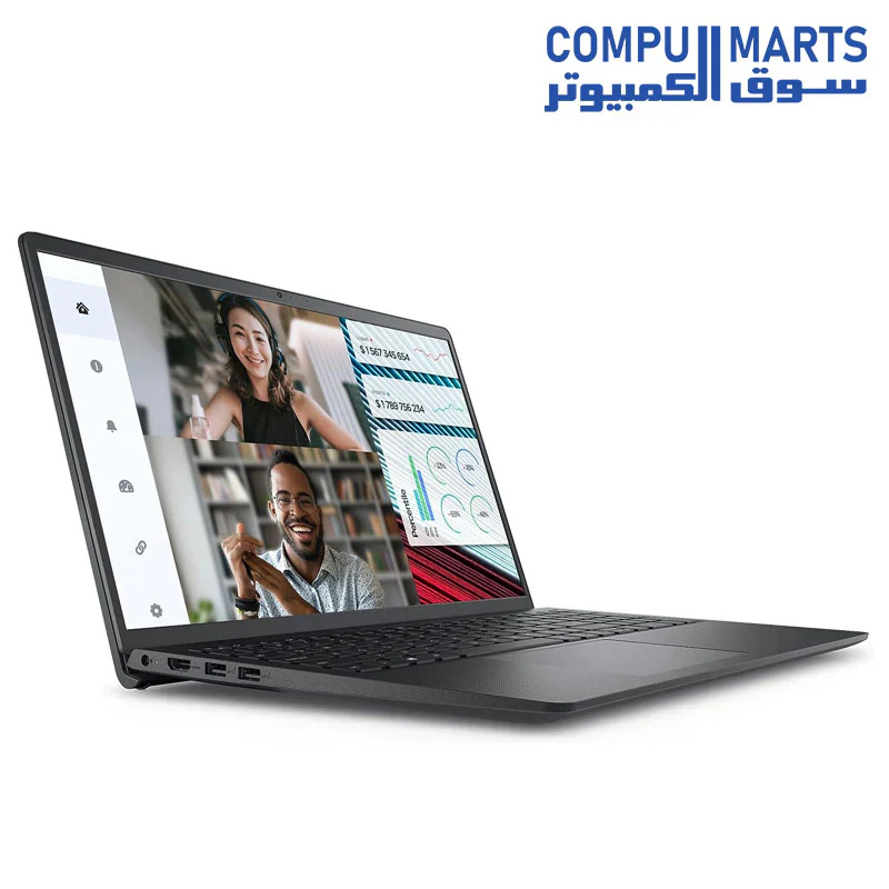Dell Vostro 3520 Laptop - 12th Intel Core i3-1215U 6-Cores, 8GB RAM, 256GB SSD, Intel UHD Graphics, 15.6" FHD (1920 x 1080) 120Hz 250 nits Anti-Glare, Ubuntu - Carbon Black - Image 4