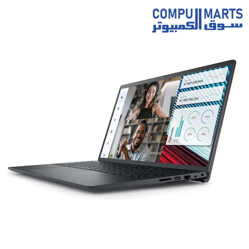 Dell Vostro 3520 Laptop - 12th Intel Core i3-1215U 6-Cores, 8GB RAM, 512GB SSD, Intel UHD Graphics, 15.6" FHD (1920 x 1080) 120Hz 250 nits Anti-Glare, Ubuntu - Carbon Black - Image 2