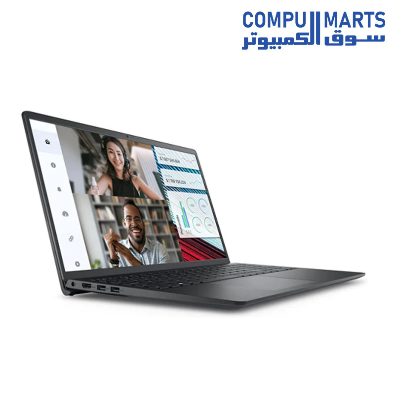 Dell Vostro 3520 Laptop - 12th Intel Core i3-1215U 6-Cores, 8GB RAM, 512GB SSD, Intel UHD Graphics, 15.6" FHD (1920 x 1080) 120Hz 250 nits Anti-Glare, Ubuntu - Carbon Black - Image 3