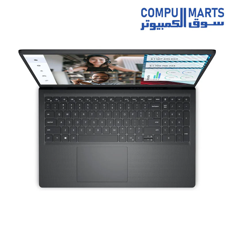 Dell Vostro 3520 Laptop - 12th Intel Core i5-1235U 10-Cores, 4GB RAM, 256GB SSD, Intel UHD Graphics, 15.6" FHD (1920 x 1080) 120Hz 250 nits Anti-Glare, Ubuntu - Carbon Black - Image 2