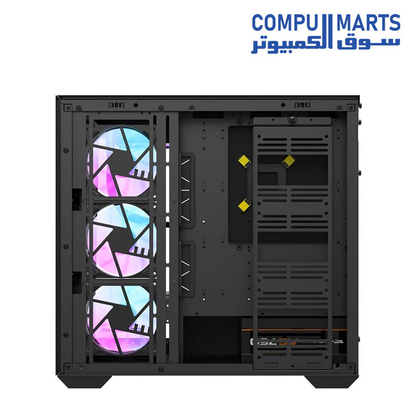 DarkFlash DLX4000 Glass white E-ATX case include 9 ARGB fans - Image 2