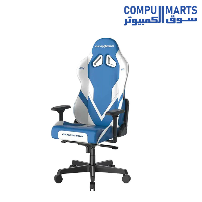 DXRacer GLADIATOR G-Series Gaming Chair - Blue White GC-G001-BW-B2-423 - Image 2