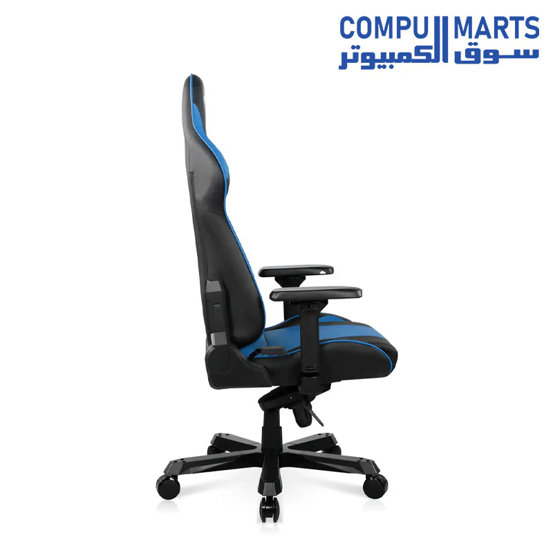 DXRacer King Series Modular Gaming Chair Extra Wide Seat Large Backrest D4000- Black & Blue - Image 3