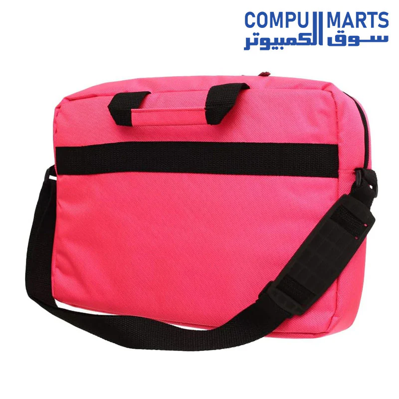 ELITE Fabric Laptop Pocket Sleeve With Shoulder Strap And Zipper Pocket For Laptop 15.6 Inch - Fochia - Image 2