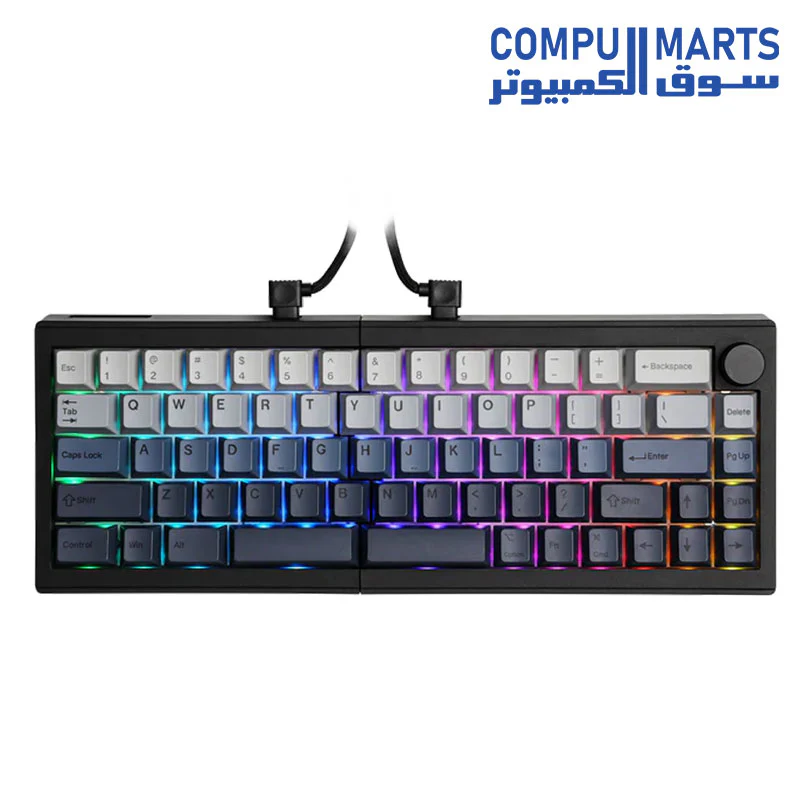 EPOMAKER Split65 QMK/VIA Programmable Keyboard, Wireless Mechanical Keyboard in 2.4Ghz/Bluetooth/Type-C, Ergonomic Gaming Keyboard in Split Layout with RGB Backlit - Image 2