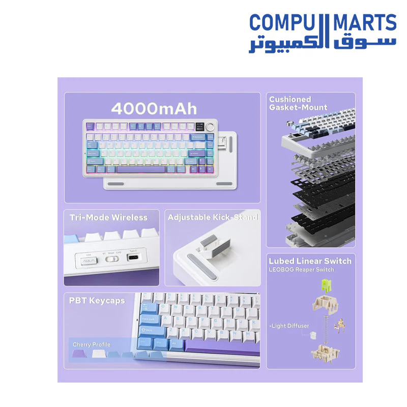 EPOMAKER X Aula F75 MAX Mechanical Gaming Keyboard - Image 2