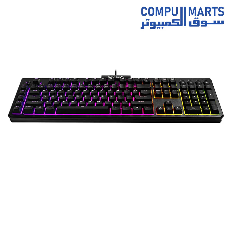 EVGA Z12 RGB Gaming Keyboard, RGB Backlit LED, 5 Programmable Macro Keys, Dedicated Media Keys, Water Resistant, 834-W0-12US-KR - Image 4