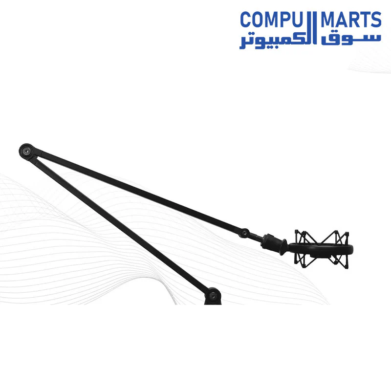 FANTECH AC902s Microphone Stand Boom Arm - Total Length : 80cm - Maximum Weight Hold : 2kg - Desktop Mount : C-clamp - Image 3