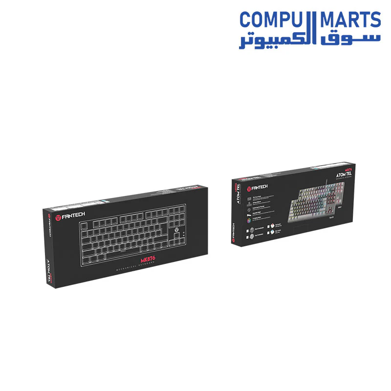 FANTECH ATOM MK876 TKL RGB Mechanical Gaming Keyboard - Image 3