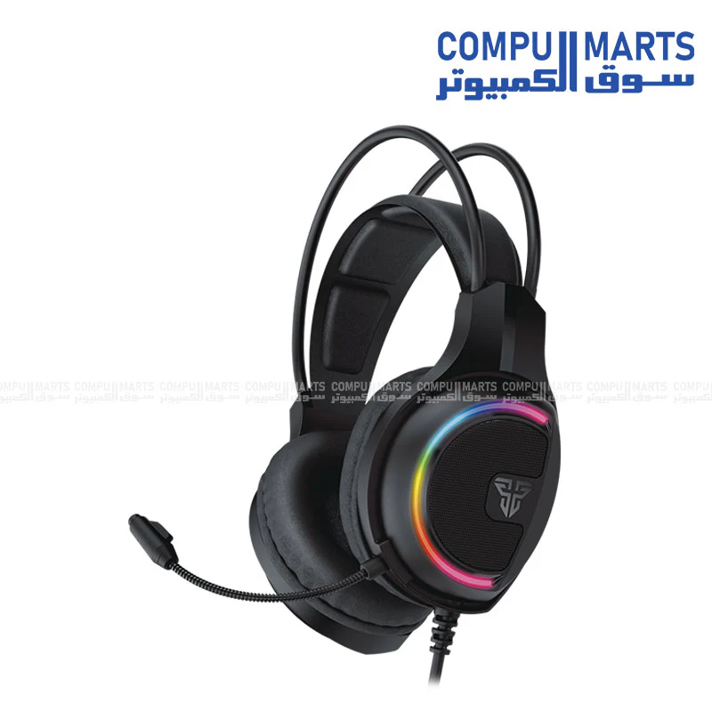 FANTECH HG16s Sniper II – Virtual 7.1 RGB USB Over‑Ear Gaming Headset – Black - Image 2