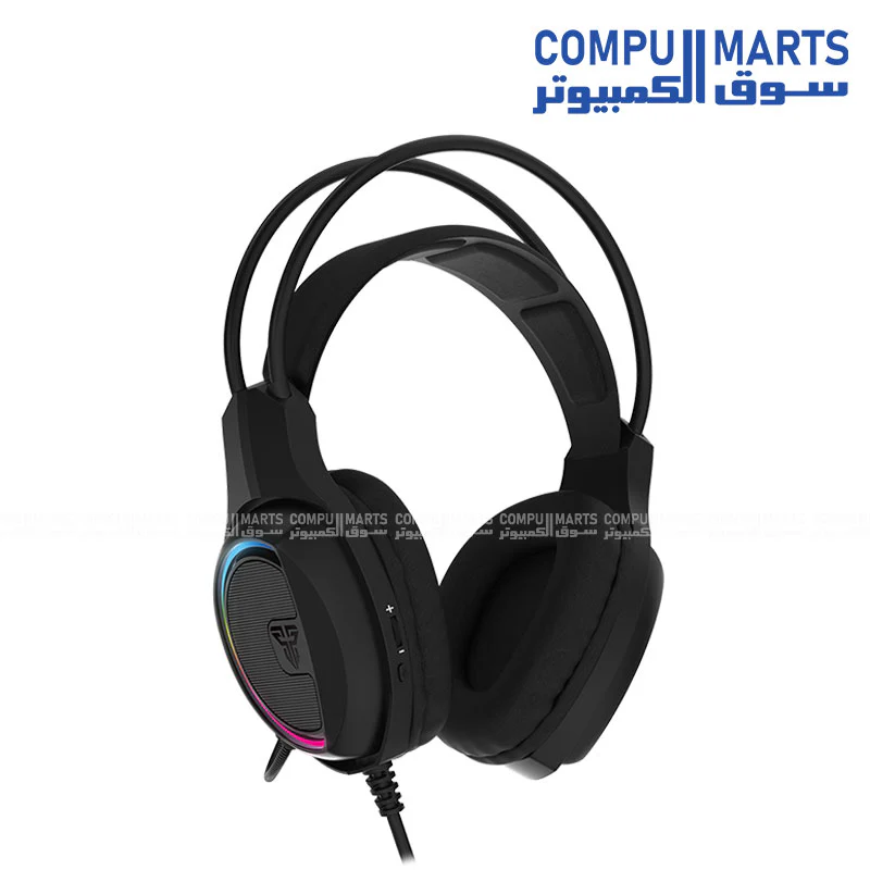 FANTECH HG16s Sniper II – Virtual 7.1 RGB USB Over‑Ear Gaming Headset – Black - Image 3