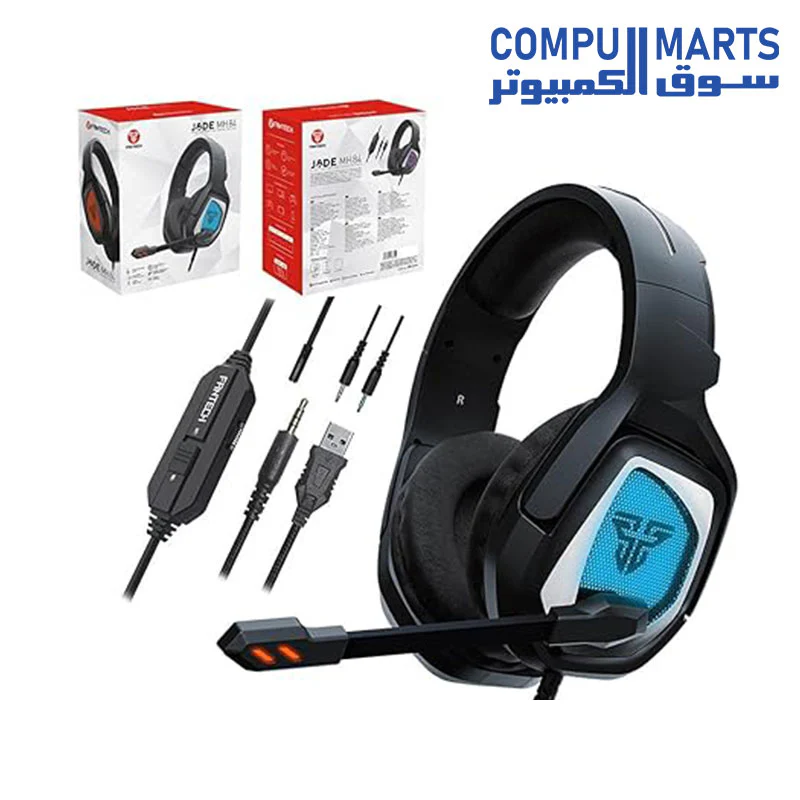 FANTECH JADE MH84 Multi-Platform RGB Gaming Headset 3.5MM Jack - Image 2