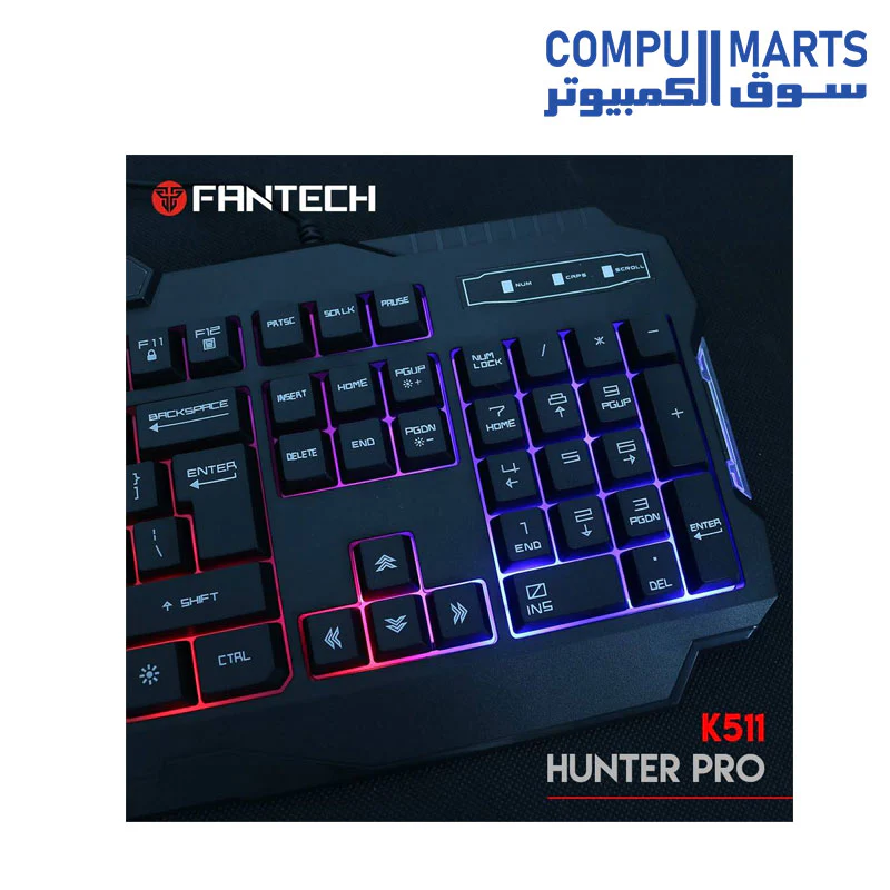 FANTECH K511 HUNTER PRO Backlit Pro Gaming Keyboard - Image 2