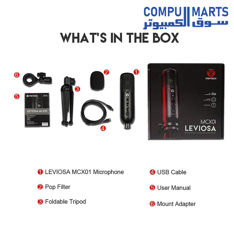 Fantech LEVIOSA MCX01 PROFESSIONAL CONDENSER MICROPHONE - Image 3