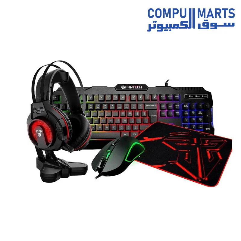 Fantech P51 5in1 Gaming Combo - Black - Image 2