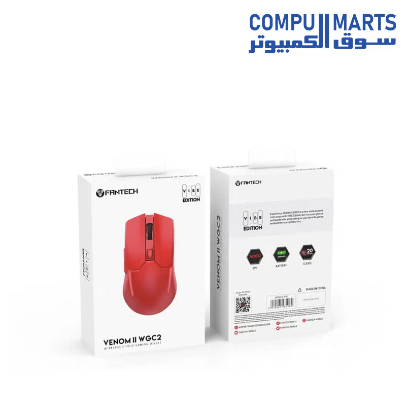 FANTECH VENOM II WGC2 VIBE EDITION Wireless 2.4Ghz Gaming Mouse - Image 8