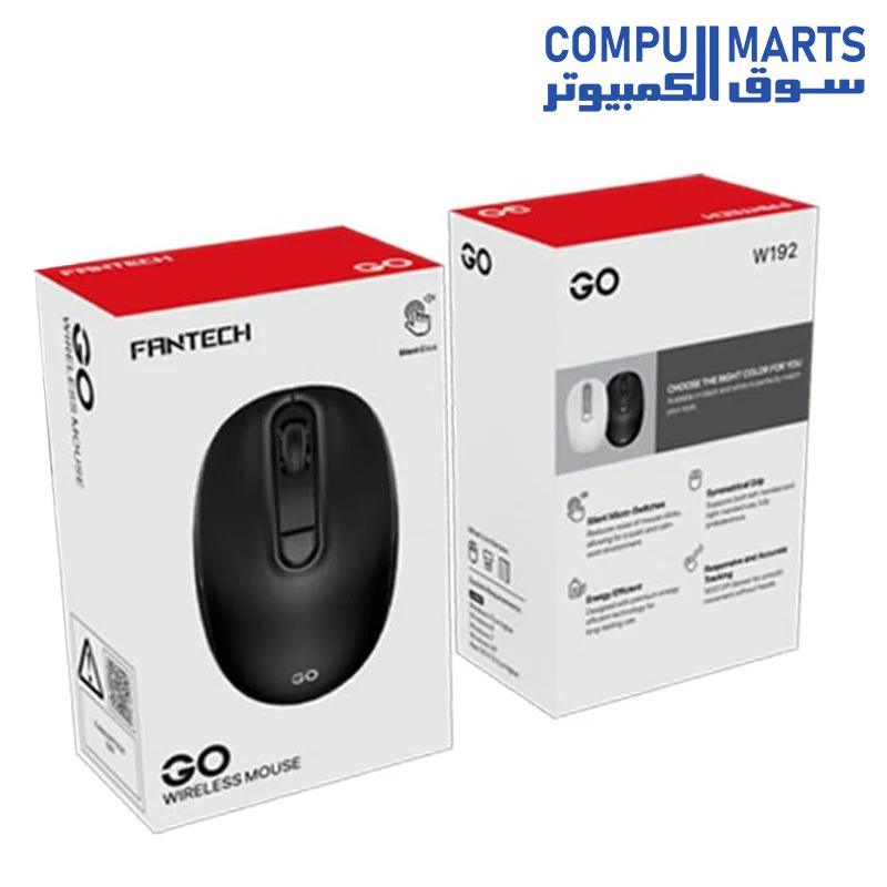 Fantech W192 Wireless Black Mouse 1600DPI - Image 3