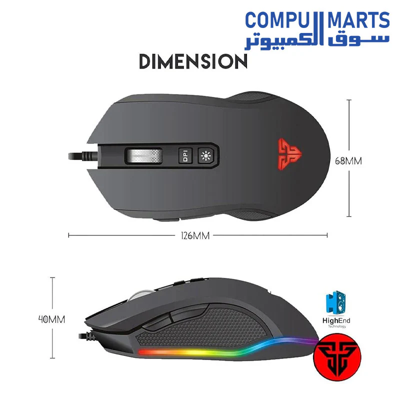 Fantech X5s Zeus Macro Pro Buttons Gaming Mouse - Image 3