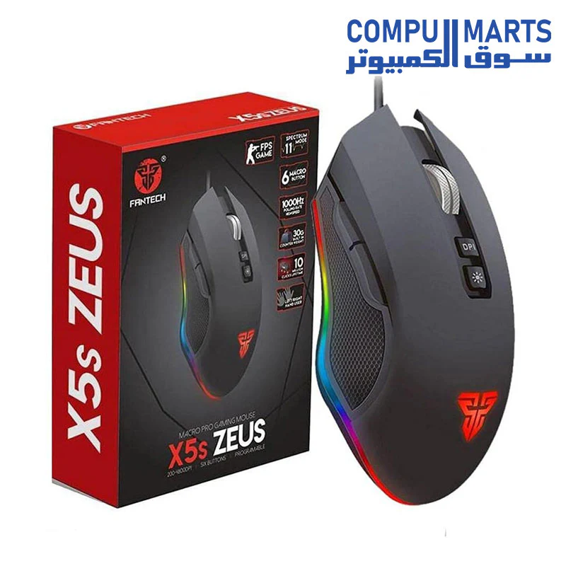 Fantech X5s Zeus Macro Pro Buttons Gaming Mouse - Image 5