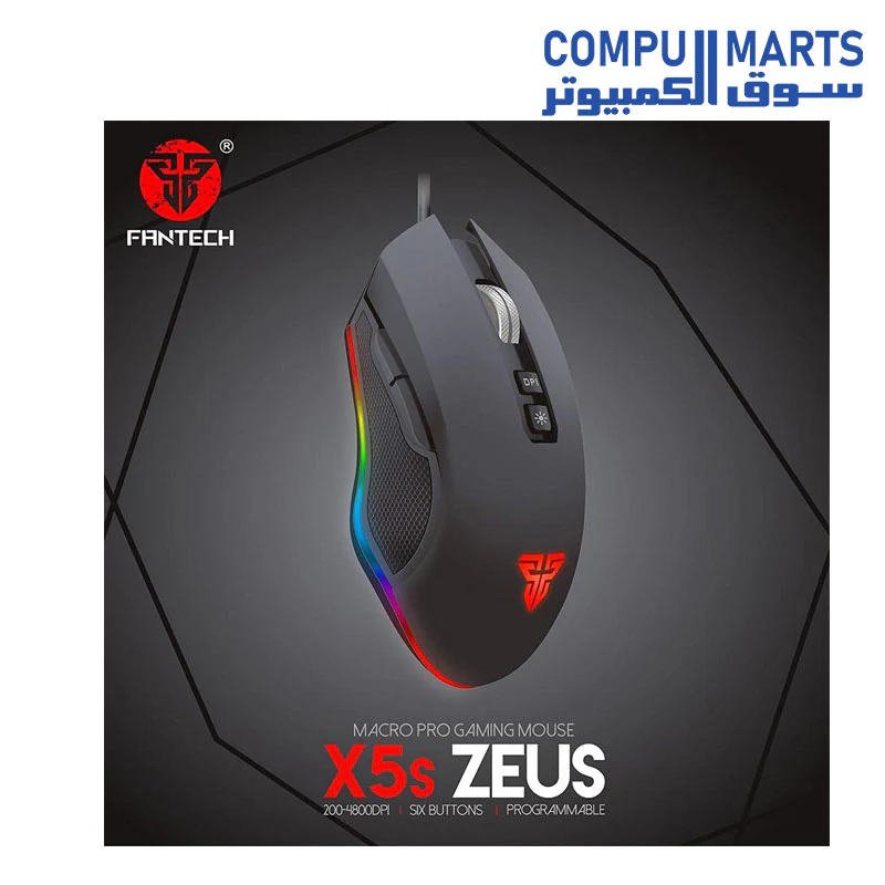Fantech X5s Zeus Macro Pro Buttons Gaming Mouse - Image 6