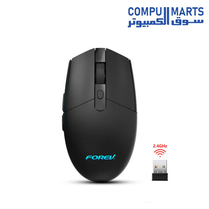 Forev FV-G304 Wireless Gaming Mouse For PC - AA Battery - 2.4 GHZ With Nano USB Receiver - Image 2