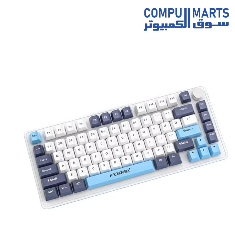 Forev FV-K82 – 75% Mechanical Keyboard with Knob & RGB Backlighting - Image 2