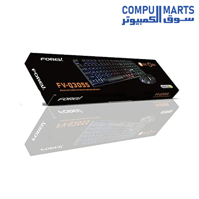 Forev FV-Q3055 USB Backlighted Keyboard and Mouse - Image 3