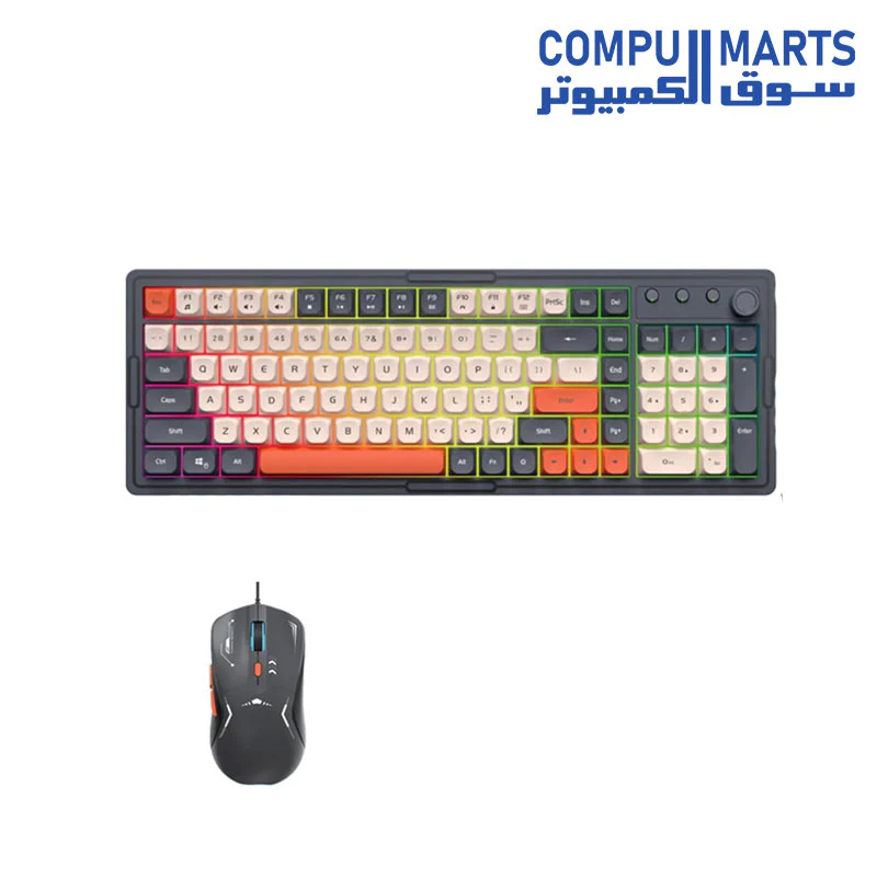 Forev FV-Q908 Wired Gaming keyboard and mouse - Black - Image 2