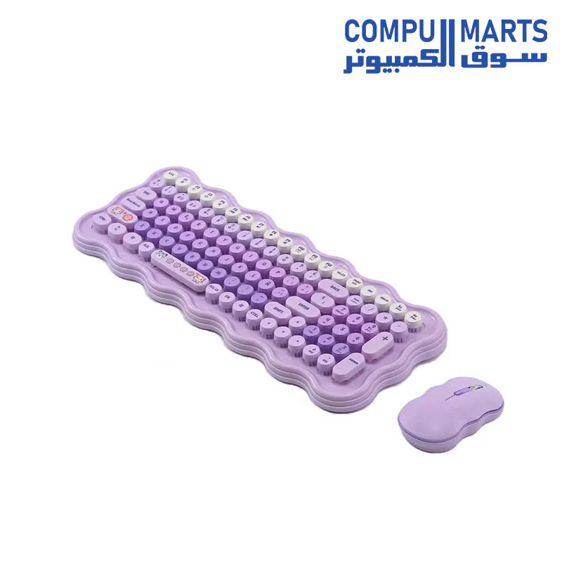 FOREV FV-SW98 Mechanical Wireless Keyboard and Mouse Combo-USB Interface - Image 2