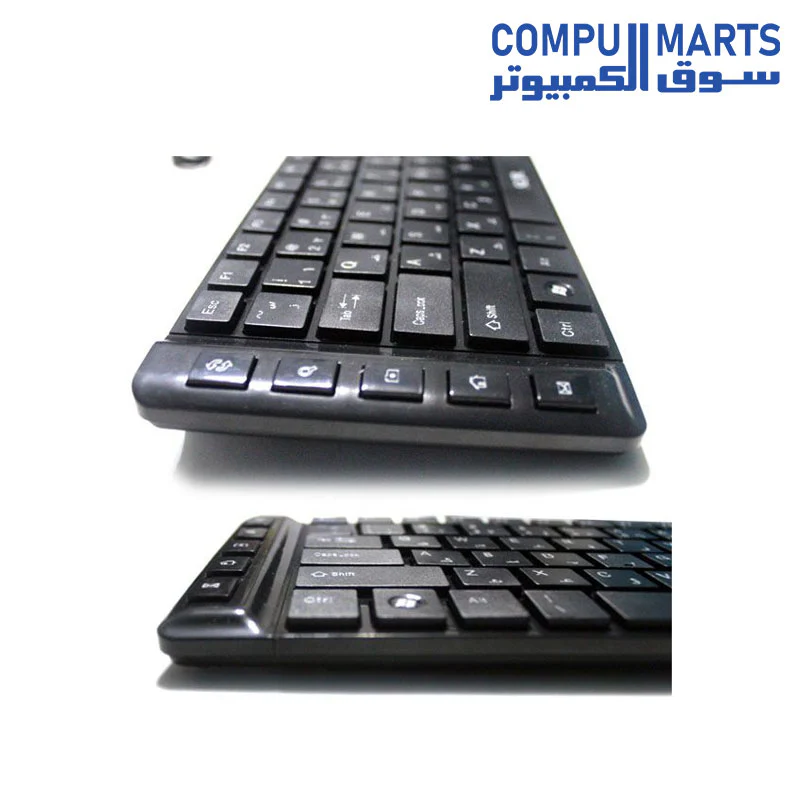 Forev GR-119 Silent Slim Spill-resistant Multimedia Keyboard - Image 3