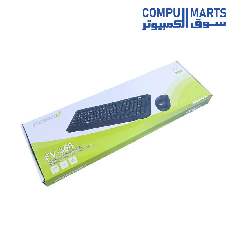 FOREV MODEL:FV-360 COMBO/WIRELESS / 15M /WATERPROOF/BLACK KEYBOARD - Image 4
