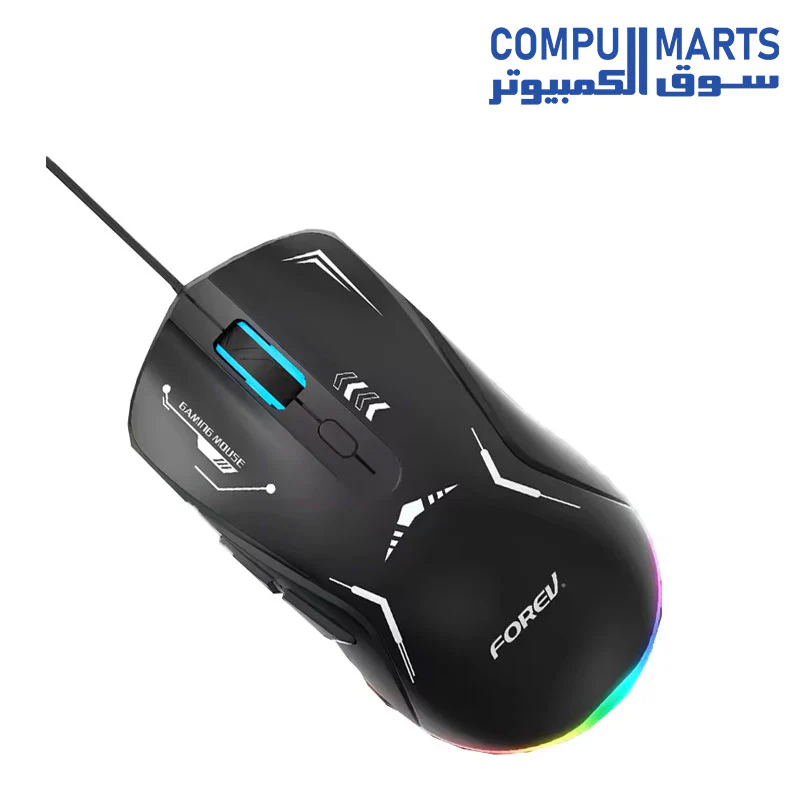 FOREV Mouse Gaming FV-X9 RGB Cool Optical Wired Luminous - Image 2