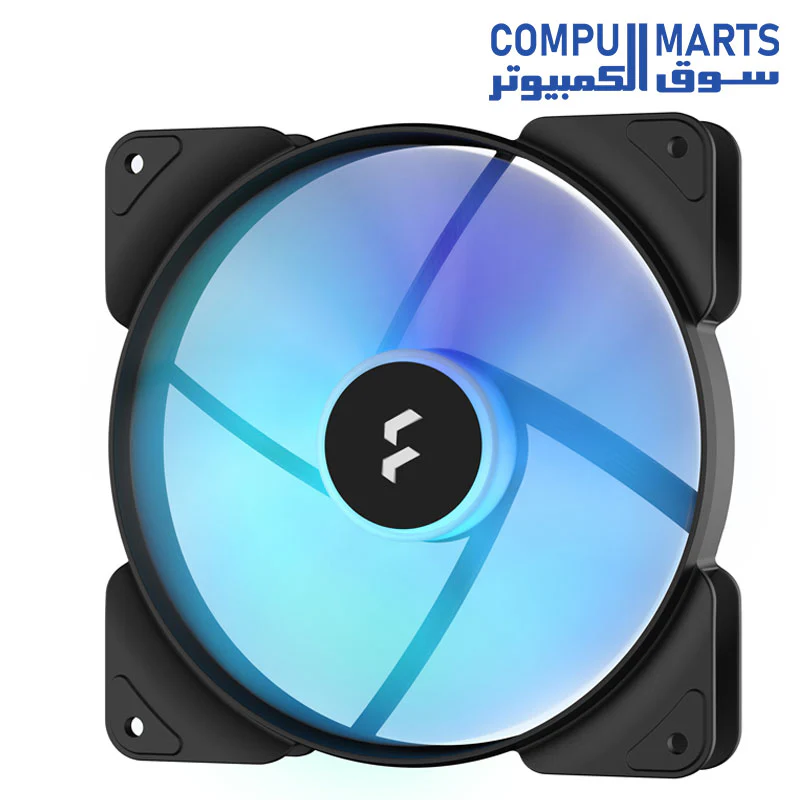 Fractal Design Aspect 14 RGB 140 mm 1000 RPM Black Frame 3-Pack Computer Fan - Image 2