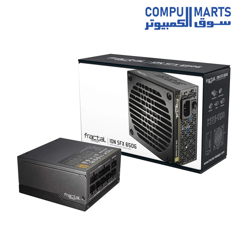 Fractal Design Ion SFX 650G - 80 Plus Gold Certified 650W Full Modular SFX-L Power Supply - Image 8