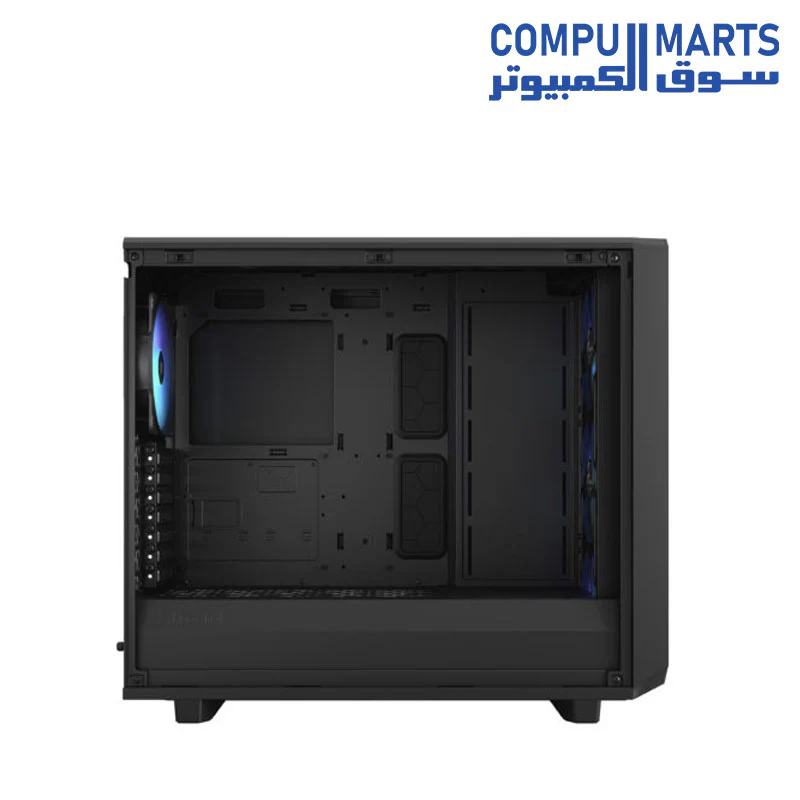 Fractal Design FD-C-MEL2A-05 Meshify 2 Lite ATX RGB Mid Tower Case Light Tint Tempered Glass Black - Image 10